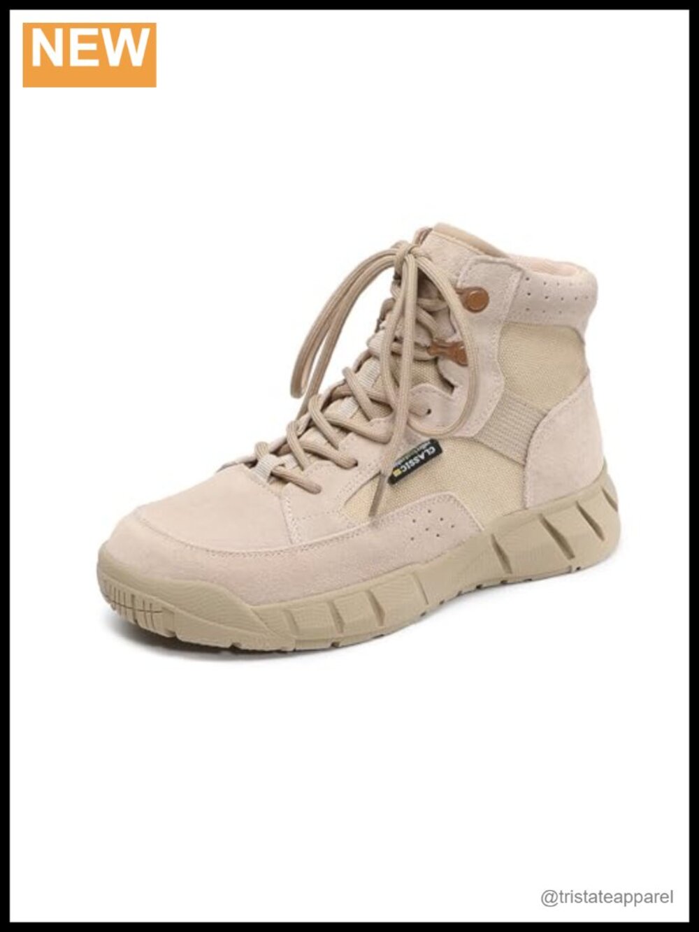 Canvas Desert Combat Boots Women Platform Lug Sole Slip-Resistant